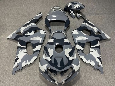 Carenados Moto Suzuki GSXR 600 / GSXR 750 2001-2003 - Gris Negro Blanco Camouflage Baratos