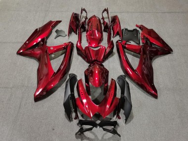 Carenados Moto Suzuki GSXR 600 / GSXR 750 2008-2010 - Rojo Caramelo Negro Baratos