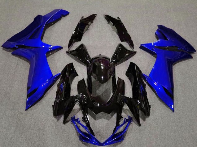 Carenado Moto Suzuki GSXR 600 / GSXR 750 2011-2024 - Azul Negro Brillante Baratos