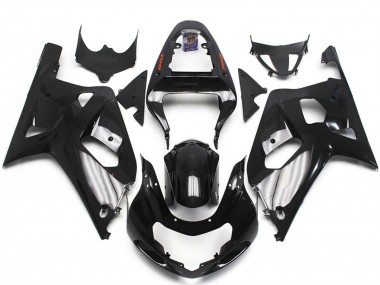 Carenados Moto Suzuki GSXR 600 / GSXR 750 2001-2003 - Negro Brillante Plata Baratos
