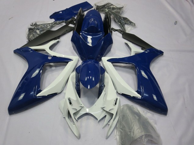 Carenados Moto Suzuki GSXR 600 / GSXR 750 2006-2007 - Azul Blanco Negro Baratos