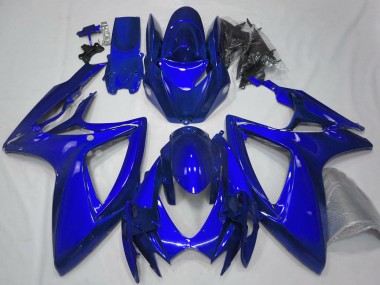 Carenados Moto Suzuki GSXR 600 / GSXR 750 2006-2007 - Azul Brillante Plain Baratos