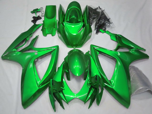 Carenados Moto Suzuki GSXR 600 / GSXR 750 2006-2007 - Verde Brillante Plain Baratos