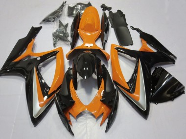 Carenado Moto Suzuki GSXR 600 / GSXR 750 2006-2007 - Naranja Negro Brillante Baratos