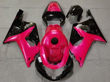 Carenados Moto Suzuki GSXR 600 / GSXR 750 2001-2003 - Rosa Negro Brillante Baratos