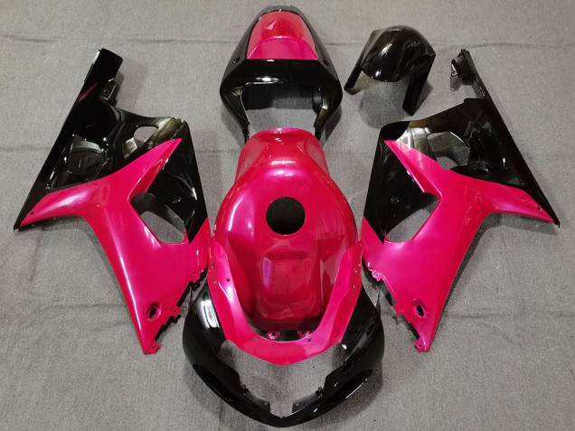 Carenados Moto Suzuki GSXR 600 / GSXR 750 2001-2003 - Rosa Negro Brillante Baratos