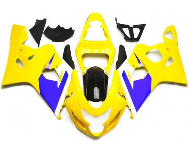 Carenados Moto Suzuki GSXR 600 / GSXR 750 2004-2005 - Amarillo Azul Blanco Negro Brillante Baratos