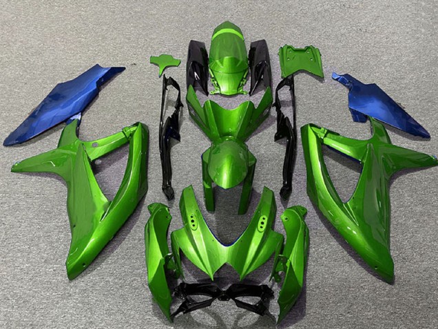 Carenados Moto Suzuki GSXR 600 / GSXR 750 2008-2010 - Verde Azul Baratos