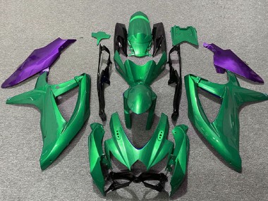 Carenados Moto Suzuki GSXR 600 / GSXR 750 2008-2010 - Verde Púrpura Baratos