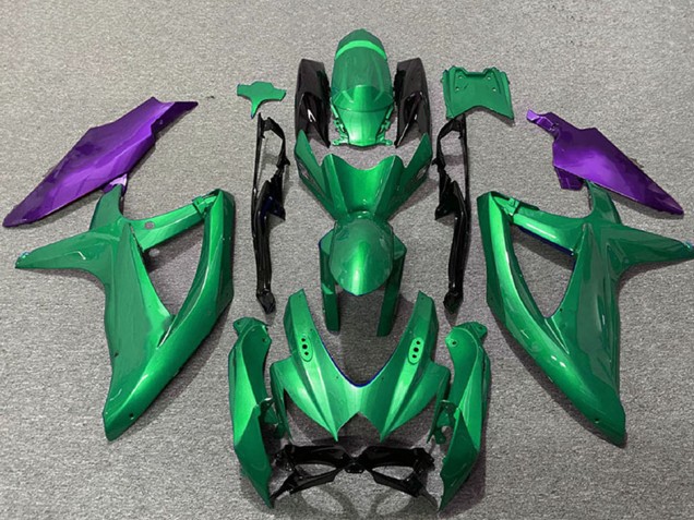 Carenados Moto Suzuki GSXR 600 / GSXR 750 2008-2010 - Verde Púrpura Baratos