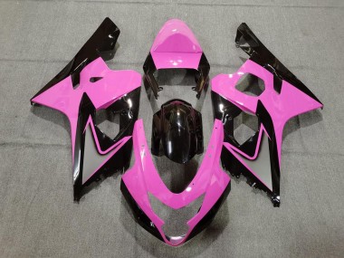 Carenados Moto Suzuki GSXR 600 / GSXR 750 2004-2005 - Rosa Negro Brillante Baratos