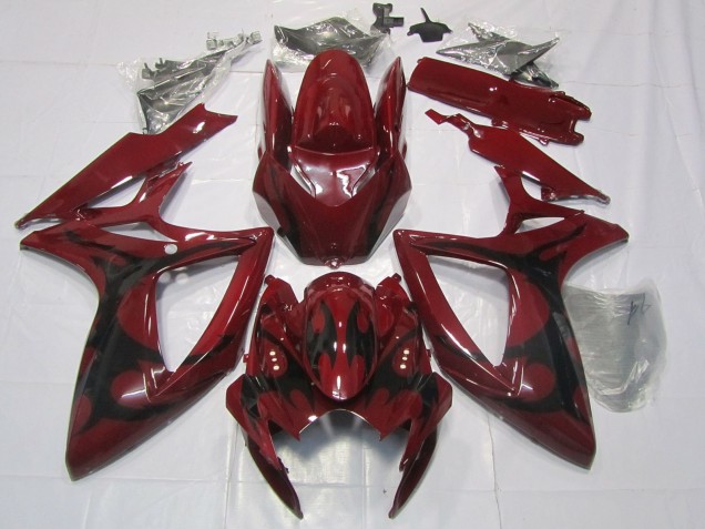 Carenados Moto Suzuki GSXR 600 / GSXR 750 2006-2007 - Rojo Granate Baratos