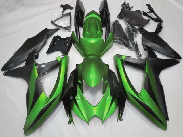 Carenados Moto Suzuki GSXR 600 / GSXR 750 2008-2010 - Verde Negro Mate Baratos