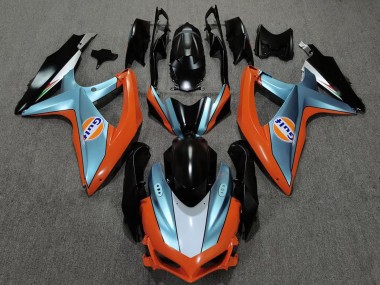 Carenados Moto Suzuki GSXR 600 / GSXR 750 2008-2010 - Naranja Azul Negro Gulf Baratos