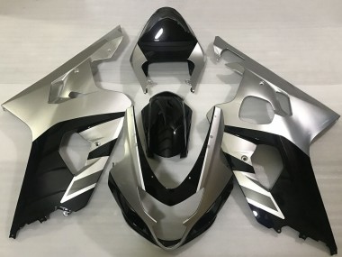 Carenados Moto Suzuki GSXR 600 / GSXR 750 2004-2005 - Plata Negro Baratos