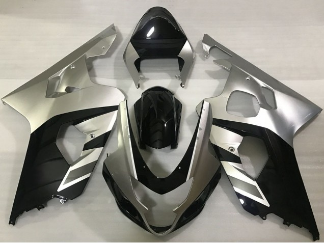 Carenados Moto Suzuki GSXR 600 / GSXR 750 2004-2005 - Plata Negro Baratos