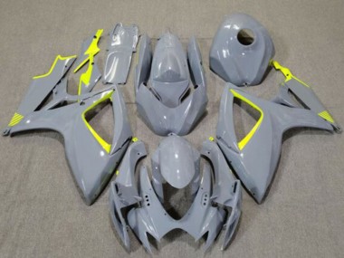 Carenados Moto Suzuki GSXR 600 / GSXR 750 2006-2007 - Nardo Gris Alta Visibilidad Amarillo Baratos