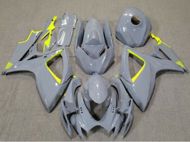 Carenados Moto Suzuki GSXR 600 / GSXR 750 2006-2007 - Nardo Gris Alta Visibilidad Amarillo Baratos