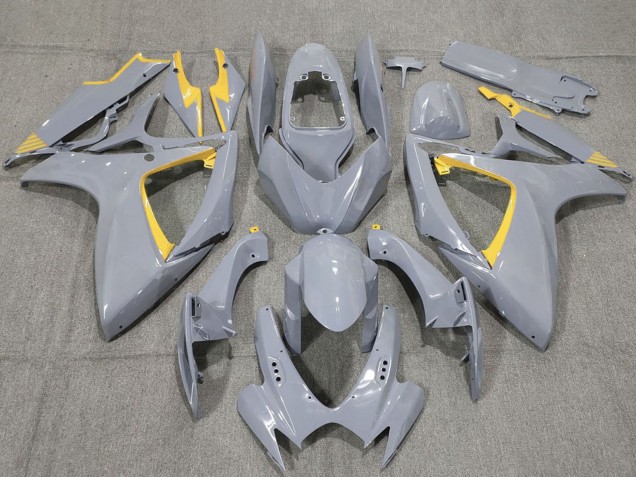 Carenados Moto Suzuki GSXR 600 / GSXR 750 2006-2007 - Nardo Gris Amarillo Baratos