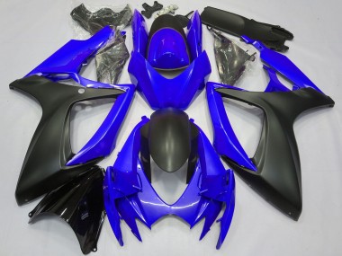 Carenados Moto Suzuki GSXR 600 / GSXR 750 2006-2007 - Azul Negro Mate Baratos