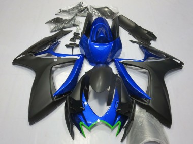 Carenados Moto Suzuki GSXR 600 / GSXR 750 2006-2007 - Azul Negro Mate Verde OEM Estilo Baratos
