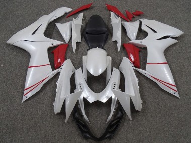 Carenados Moto Suzuki GSXR 600 / GSXR 750 2011-2024 - Blanco Perla Rojo Baratos
