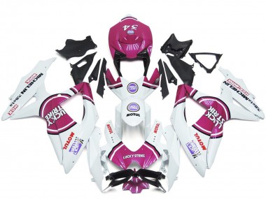 Carenados Moto Suzuki GSXR 600 / GSXR 750 2008-2010 - Blanco Rosa Motul Lucky Strike 34 Baratos