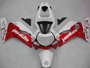 Carenados Moto Suzuki GSXR 600 / GSXR 750 2001-2003 - Blanco Rojo Jordan Dunlop Baratos
