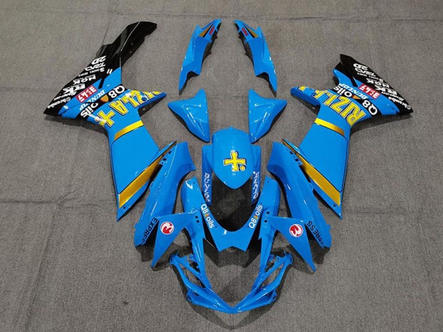 Carenados Moto Suzuki GSXR 600 / GSXR 750 2011-2024 - Azul Amarillo Oro Negro Rizla Baratos