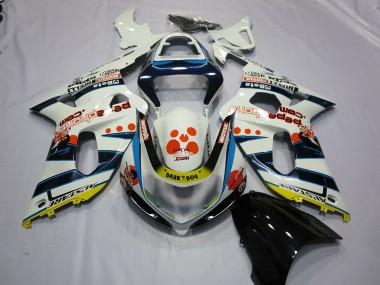 Carenados Moto Suzuki GSXR 600 / GSXR 750 2001-2003 - Blanco Azul Rojo Amarillo Spots Baratos