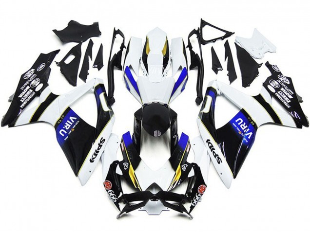Carenados Moto Suzuki GSXR 600 / GSXR 750 2008-2010 - Blanco Azul Amarillo Negro Viru Baratos