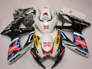 Carenados Moto Suzuki GSXR 600 / GSXR 750 2006-2007 - Blanco Rojo Azul Amarillo Dark Dog X 76 BRUX Baratos