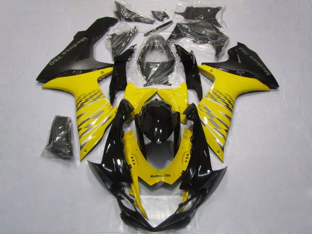Carenados Moto Suzuki GSXR 600 / GSXR 750 2011-2024 - Amarillo Gris Negro Baratos