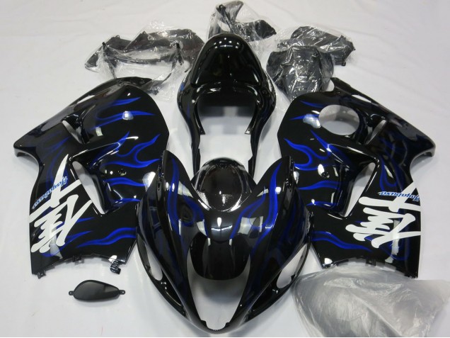 Carenados Moto Suzuki GSXR 1300 1996-2007 - Negro Brillante Azul Llama Baratos
