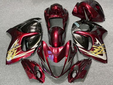 Carenados Moto Suzuki GSXR 1300 2008-2020 - Rojo Profundo Oro Baratos