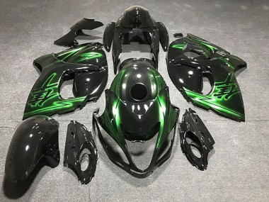 Carenados Moto Suzuki GSXR 1300 2008-2020 - Negro Brillante Verde Baratos