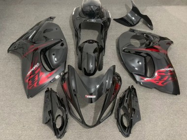 Carenados Moto Suzuki GSXR 1300 2008-2020 - Negro Brillante Rojo Baratos