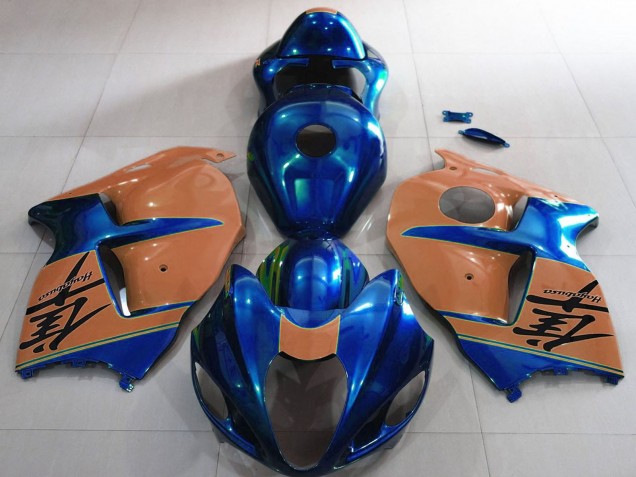 Carenados Moto Suzuki GSXR 1300 1996-2007 - Azul Brillante Bronceado del Desierto Baratos