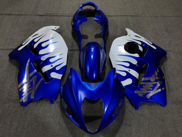 Carenados Moto Suzuki GSXR 1300 1996-2007 - Blanco Azul Llama Baratos