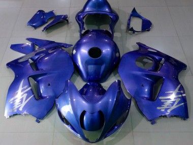 Carenados Moto Suzuki GSXR 1300 1996-2007 - Azul Brillante Plata Logo Baratos