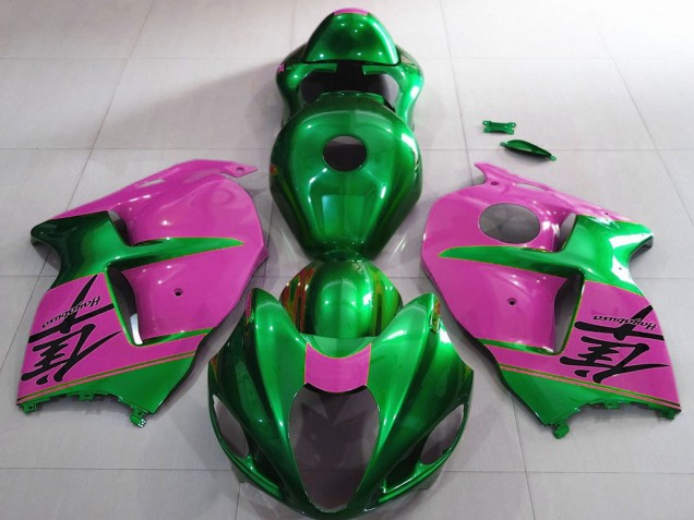 Carenados Moto Suzuki GSXR 1300 1996-2007 - Verde Brillante Rosa Baratos