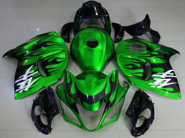Carenados Moto Suzuki GSXR 1300 2008-2020 - Verde Brillante Negro Baratos