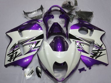 Carenados Moto Suzuki GSXR 1300 1996-2007 - Blanco Brillante Púrpura Baratos
