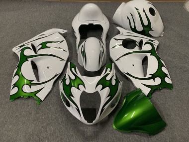 Carenados Moto Suzuki GSXR 1300 1996-2007 - Blanco Verde Llama Baratos