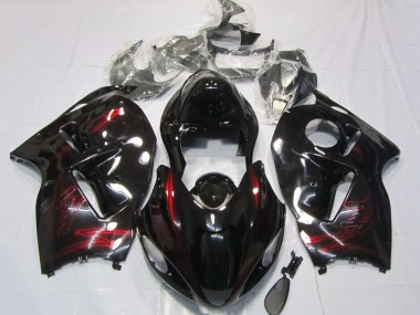Carenados Moto Suzuki GSXR 1300 1996-2007 - Rojo Negro Brillante Baratos