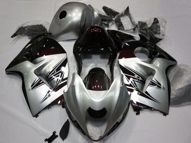 Carenados Moto Suzuki GSXR 1300 1996-2007 - Plata Rojo Oscuro Baratos