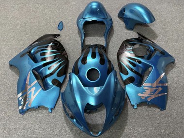 Carenados Moto Suzuki GSXR 1300 1996-2007 - Azul Cielo Negro Baratos