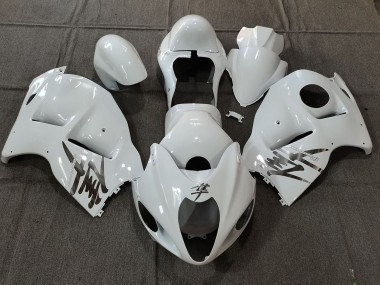 Carenados Moto Suzuki GSXR 1300 1996-2007 - Blanco OEM Estilo Plata Calcomanías Baratos