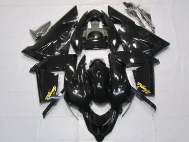 Carenados Moto Kawasaki ZX10R 2004-2005 - Negro Brillante Oro Baratos