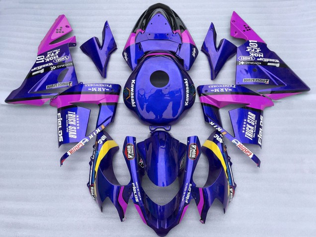 Carenados Moto Kawasaki ZX10R 2004-2005 - Azul Rosa Trick Star Baratos